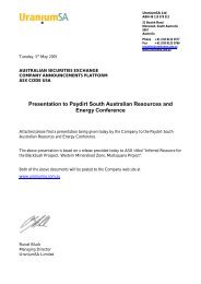 SA Resources Conference Presentation - UraniumSA