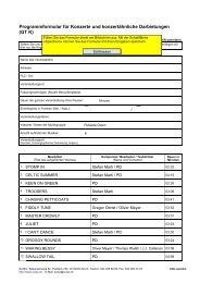 Programmformular fÃƒÂ¼r Konzerte und konzertÃƒÂ¤hnliche Darbietungen ...