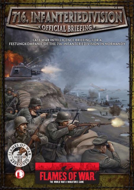 716. Infanteriedivision Intelligence Briefing... - Flames of War
