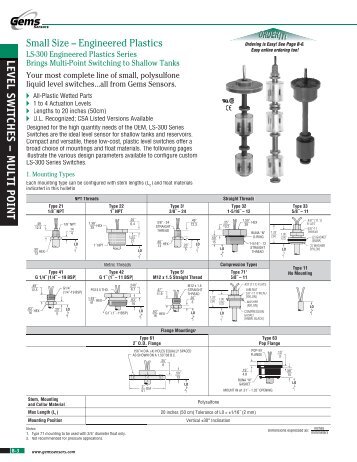 Download PDF - Pressure Switch Instruments - Gems Sensors