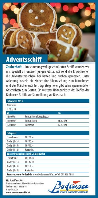 Flyer Adventsschiff