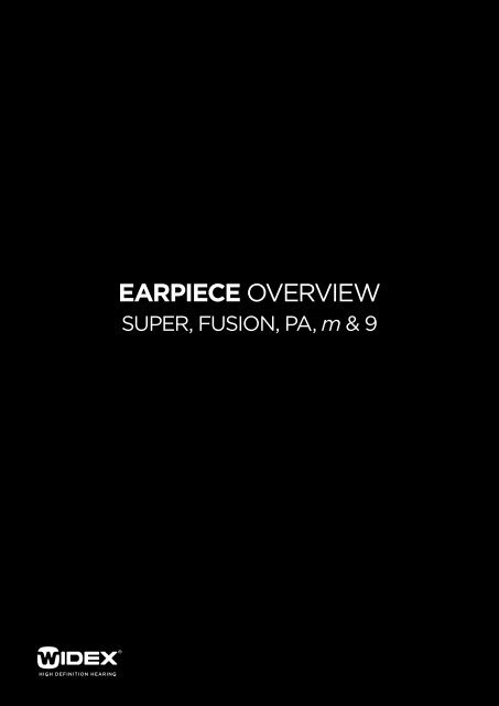 EARPIECE Overview, 'SUPER, FUSION, PA, m & 9' (English)