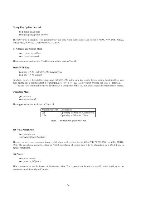 Madwifi/Atheros Wireless Linux Driver Users Guide - MadWifi project