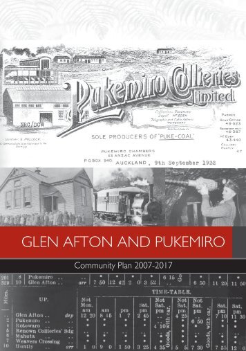 Glen Afton and Pukemiro Community Plan - Waikato District Council