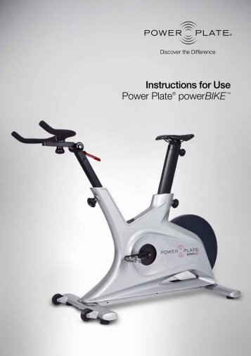 Instructions for Use Power Plate® powerBIKE™