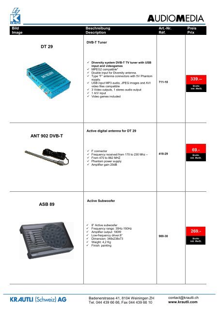 Audiomedia Multimedia Systeme - Krautli