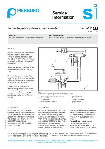 si 0012 GB - PIERBURG Service Partner