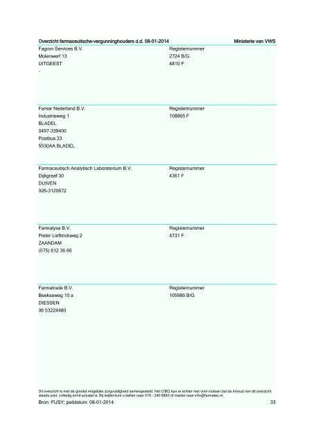 Farmaceutische-vergunninghouders - Farmatec