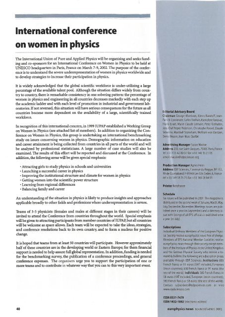 Whole issue in PDF - Europhysics News