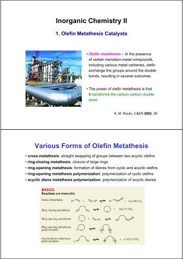 Ruthenium olefin metathesis