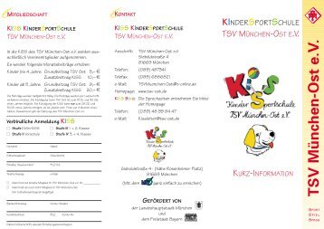 KISS Flyer20022013 - TSV München Ost