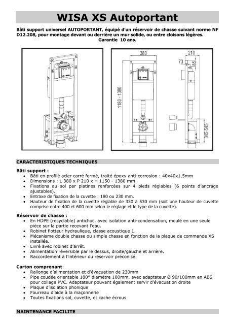 SIAMP KIT SAV Mécanisme + Robinet pour Bâti VERSO 350.