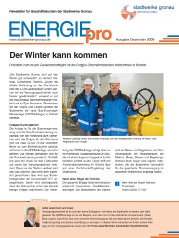 Der Winter kann kommen - Stadtwerke Gronau GmbH