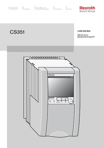 3 609 929 B45 AB/05.2010 DE/EN/FR/IT/ES/PT - Rexroth