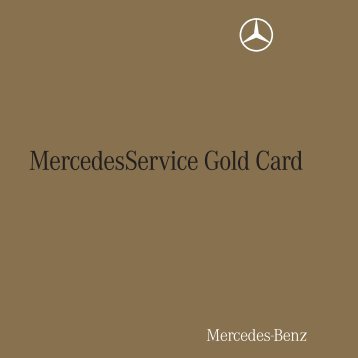 MercedesService Gold Card