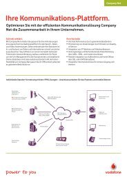 Produktinfo Vodafone Company Net - Unified Solution GmbH