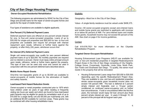 Affordable Housing Resource Guide - San Diego Housing ...