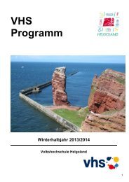 VHS Programm - Helgoland