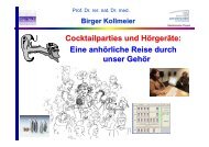 Cocktailparties und Hörgeräte: Eine anhörliche Reise durch unser ...