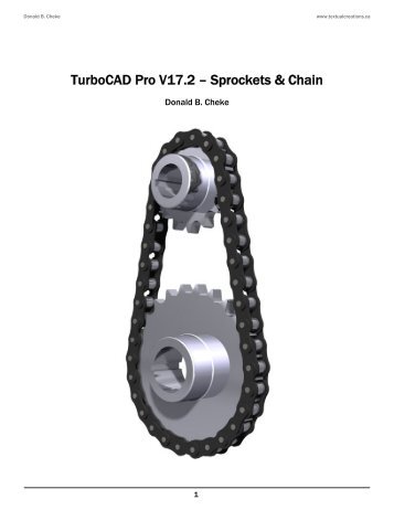 TurboCAD Pro V17.2 Sprockets Chain SAMPLE - Textual Creations