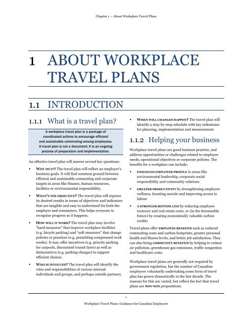 Workplace Travel Plans - main body - Final Jan 2010 ENGLISH - FCM