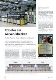 Roboter am Galvanikbecken - carat robotic