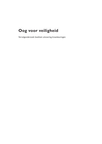 Oog voor veiligheid (R08-03 ) - Inspectie SZW