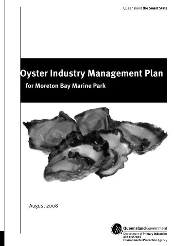 Oyster Industry Management Plan - Department of Primary Industries