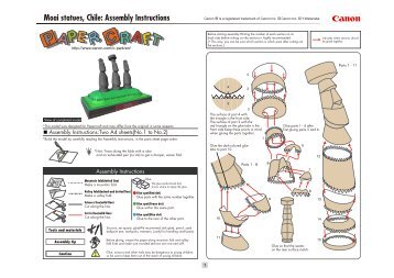 Moai statues, Chile: Assembly Instructions