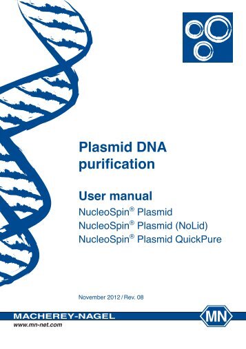 Plasmid DNA purification - Macherey Nagel