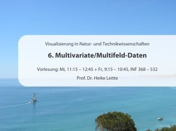 Analyse von Multivariaten Daten - IWR