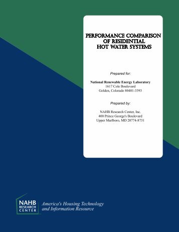 Performance Comparison of Residential Hot Water Systems