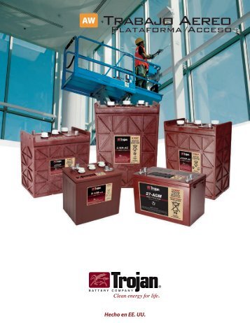 Trabajo aereo - Trojan Battery Company