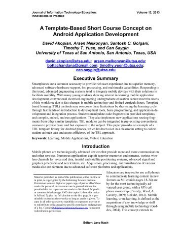 A Template-Based Short Course Concept on Android Application ...