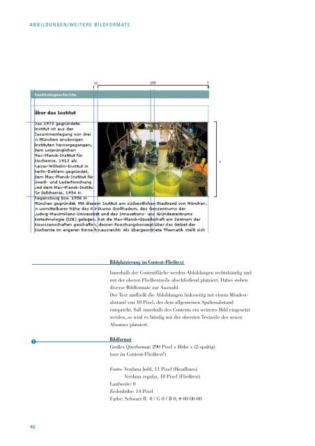 Richtlinien zur Gestaltung - MPG HLL - Max-Planck-Gesellschaft