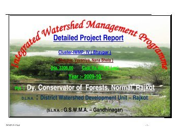 IWMP-4 - Commissionerate of Rural Development Gujarat State ...