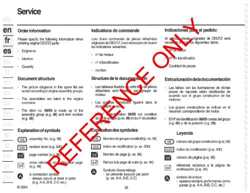 deutz 2012 spare parts manual - Genie Industries