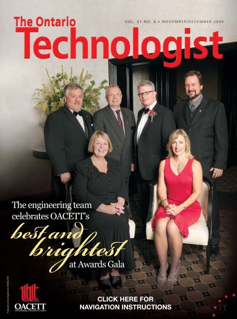 The engineering team celebrates OACETT's at Awards Gala