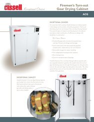 Cissell Turnout Gear Drying Cabinets - Western State Design