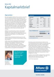 Kapitalmarktbrief Februar 2014 - Allianz Global Investors