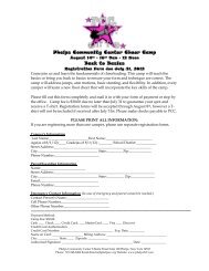 WILDCAT MINI CHEER CAMP Registration Form - Phelps NY