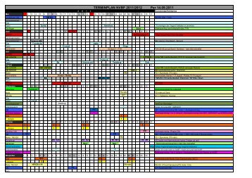 TERMINPLAN NVBF 2011/2012 Per 14.09.2011