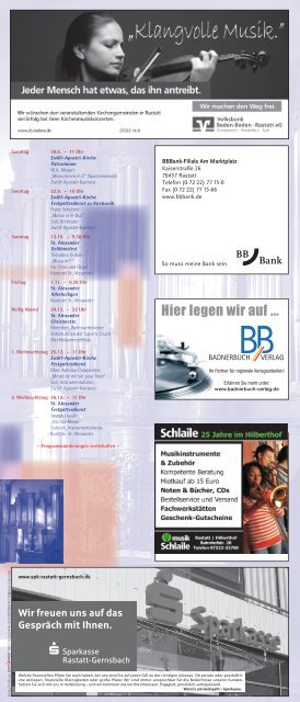 Jahresprogramm Kirchenmusik 2013 (PDF) - Kath-Rastatt
