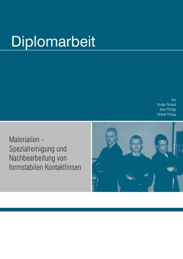 Diplomarbeit - Private HTL des Landes Tirol - Kolleg für Optometrie