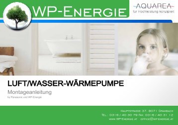 Download PDF Aquarea Montageanleitung - WP - Energie