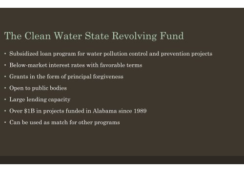 Funding Stormwater Stormwater Projects - Alabama.gov