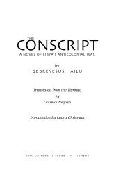 The Conscript: A Novel of Libya's Anticolonial War - Ohio University ...