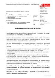 Verwaltungsvorschrift Schule Nr. 2/2010 - Handlungsweisen bei ...