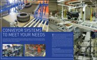 CONVEYOR SYSTEMS TO MEET YOUR NEEDS - Packaging Europe