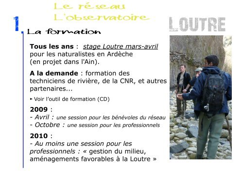 RÃ©union du rÃ©seau Loutre RhÃ´ne-Alpes - 27 avril 2009 compte ...